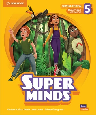 کتاب انگلیسی کودکان Super Minds 5 (2nd) SB+WB+DVD کتاب سوپر مایندز  ویرایش دوم