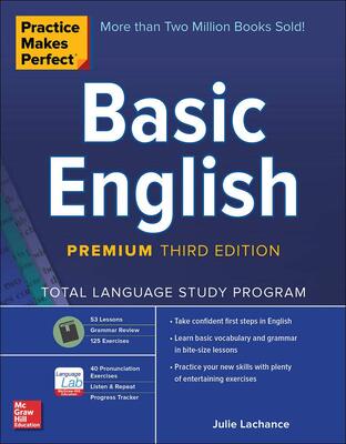خرید کتاب انگلیسی بیسیک انگلیش Practice Makes Perfect Basic English Premium Third Edition از فروشگاه کتاب سارانگ