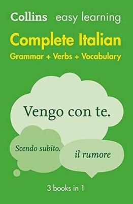 کتاب ایتالیایی Easy Learning Italian Complete Grammar Verbs and Vocabulary از فروشگاه کتاب سارانگ