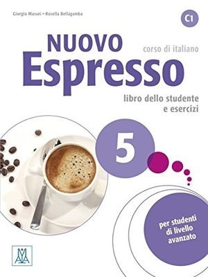 کتاب ایتالیایی نوو اسپرسو پنج Nuovo Espresso 5 Libro Studente C1 +DVD از فروشگاه کتاب سارانگ
