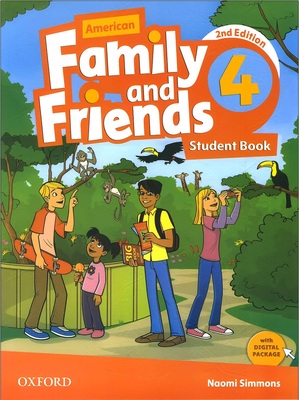 کتاب امریکن فمیلی اند فرندز چهار American Family and Friends 2nd 4 SB+WB+CD+DVD