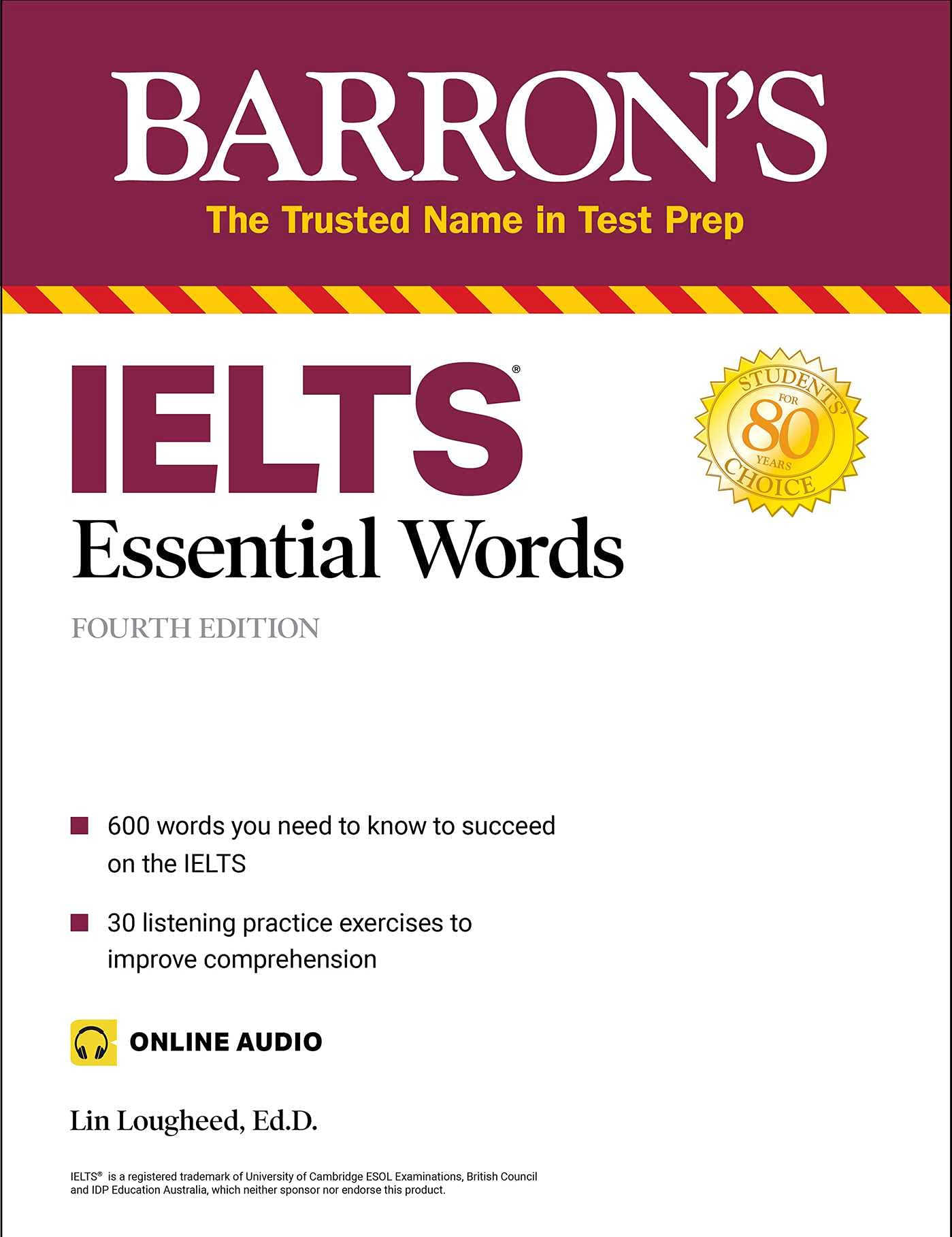 کتاب واژگان ضروری آیلتس Barrons IELTS Essential Words 4th